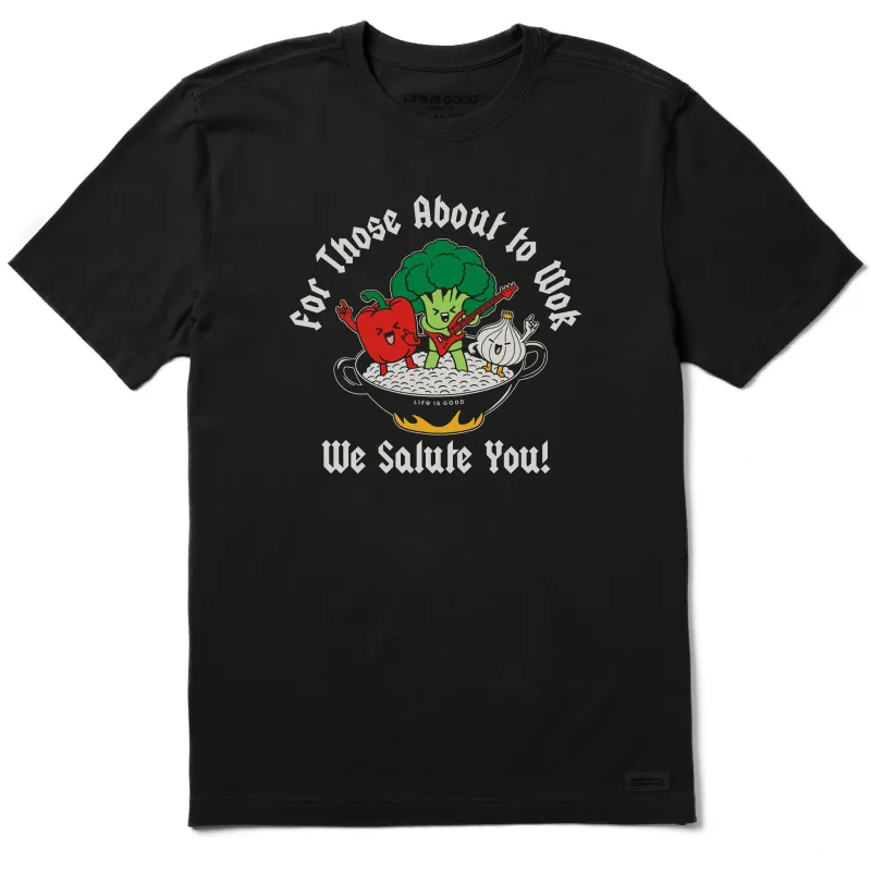 Men's For Those About to Wok Short Sleeve Tee sold by Life is Good