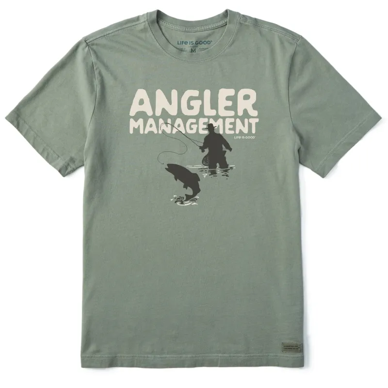 Men's Angler Management Short Sleeve Tee sold by Life is Good