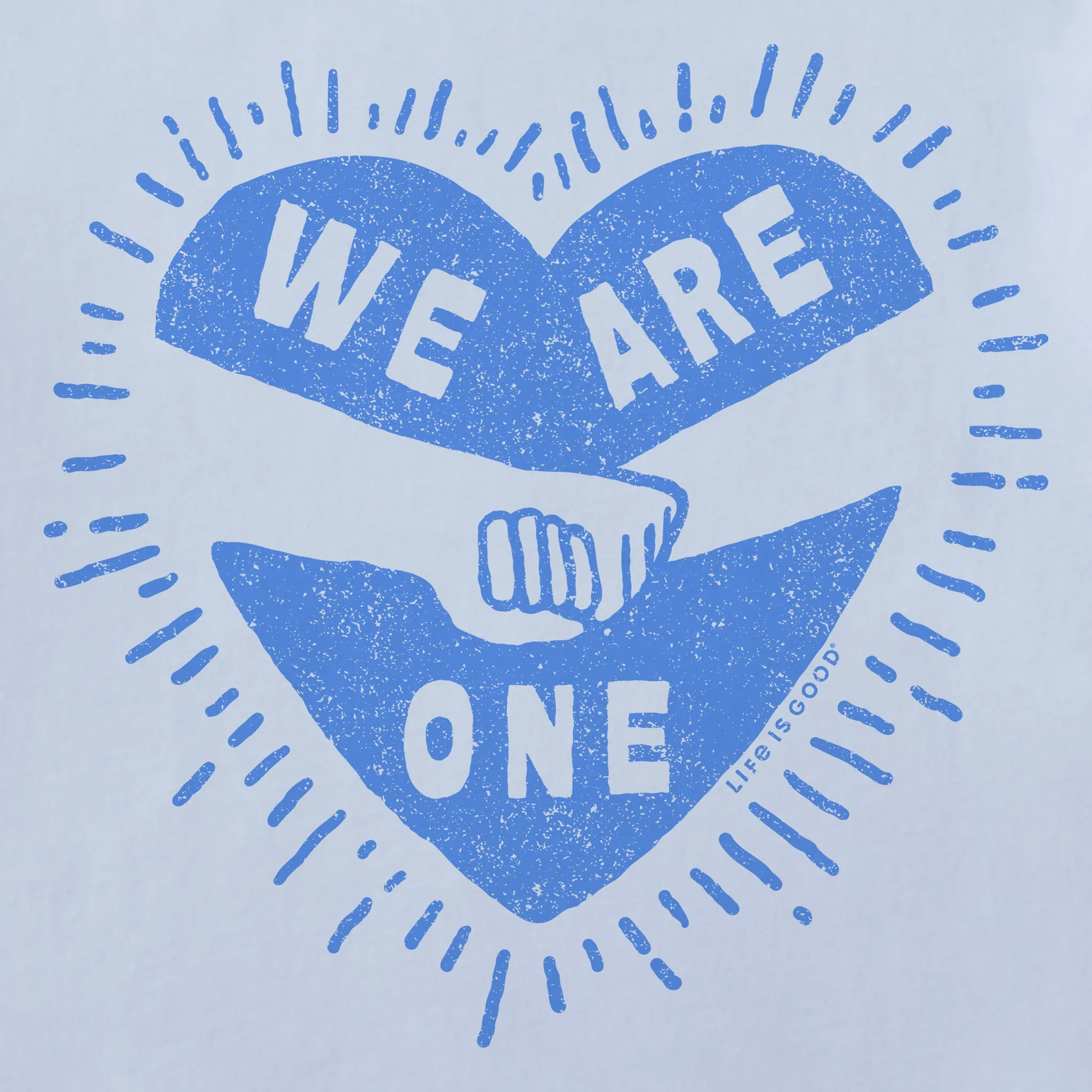 Women's We Are One Holding Hands Crusher-LITE Shrunken Tee sold by Life is Good product image thumbnail 2