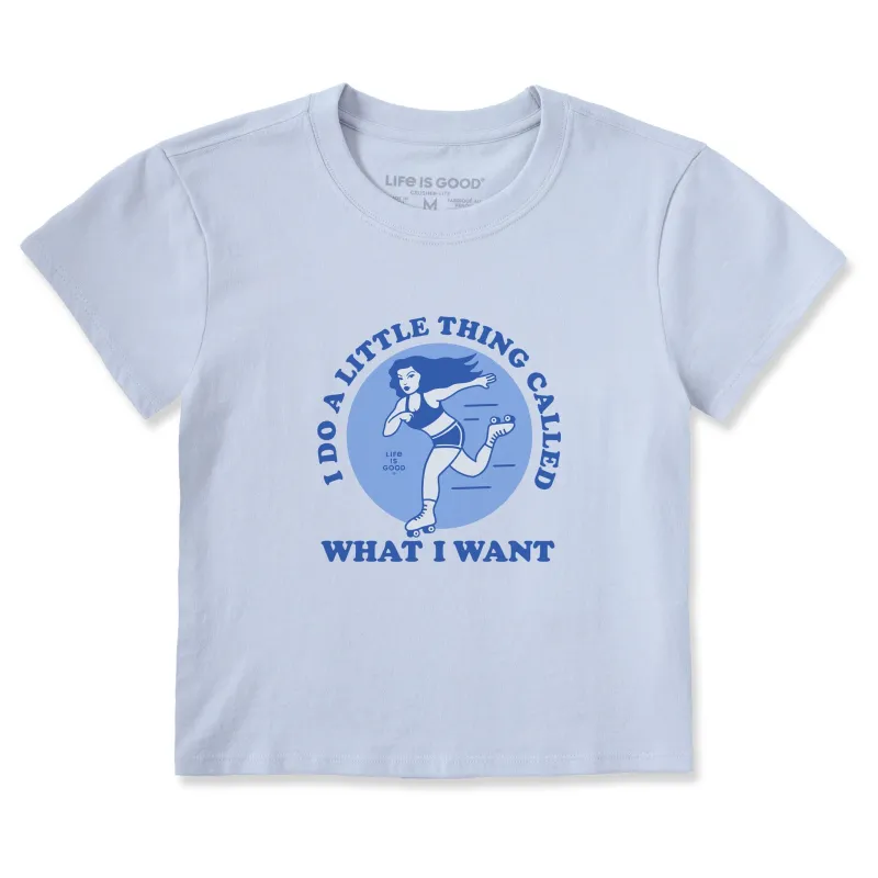 Women's I Do What I Want Skate Crusher-LITE Shrunken Tee sold by Life is Good