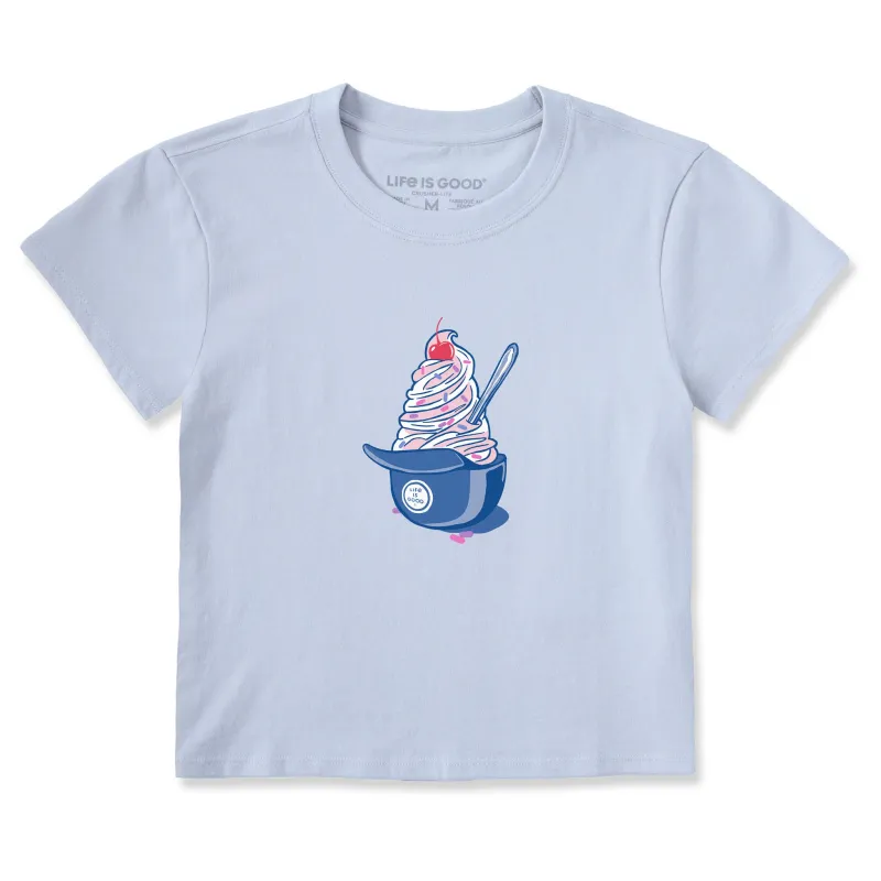 Women's Baseball Ice Cream Crusher-LITE Shrunken Tee sold by Life is Good