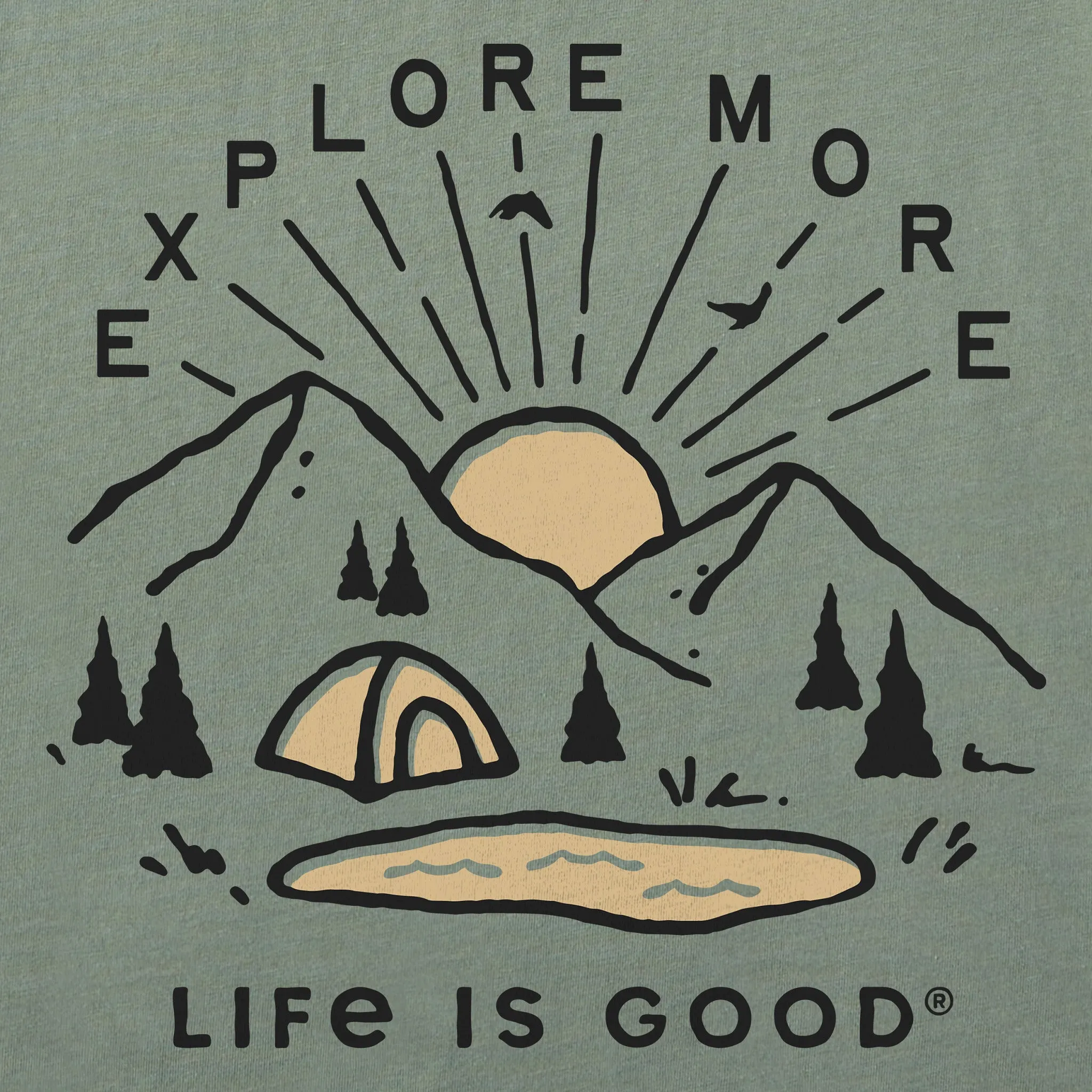 Women's Explore More Sunset Crusher-LITE Shrunken Tee sold by Life is Good product image thumbnail 2