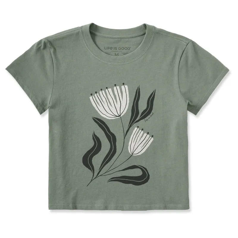 Women's Rustic Flowers Crusher-LITE Shrunken Tee sold by Life is Good