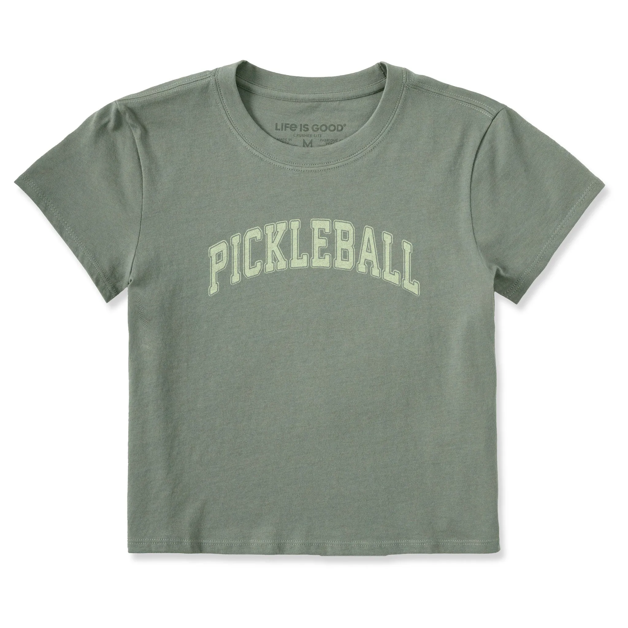 Women's Athletic Pickleball Crusher-LITE Shrunken Tee sold by Life is Good
