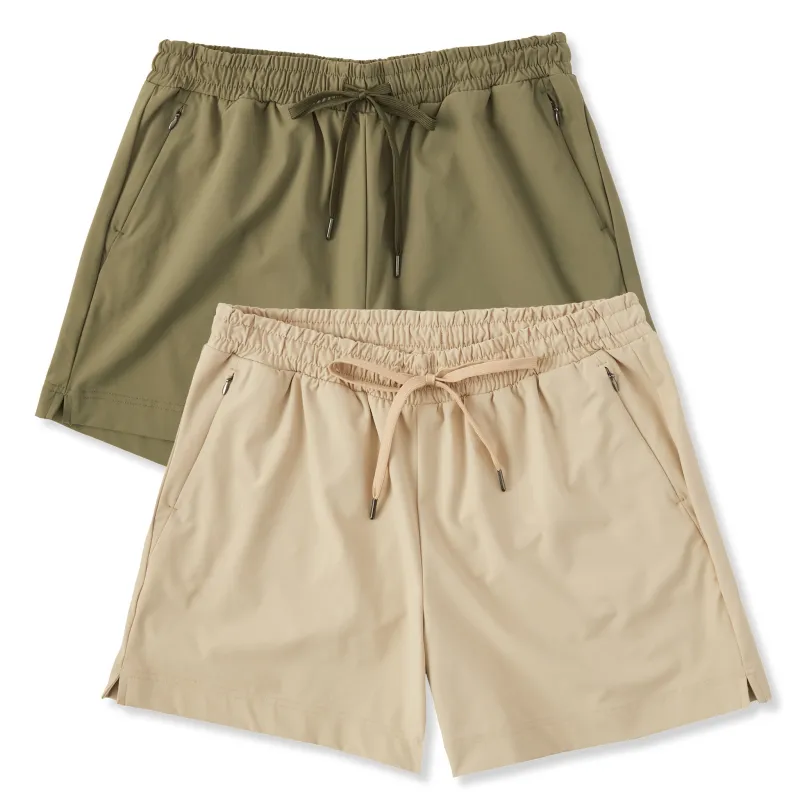Women's Solid 2-Pack Everyday Short- Multi sold by Life is Good