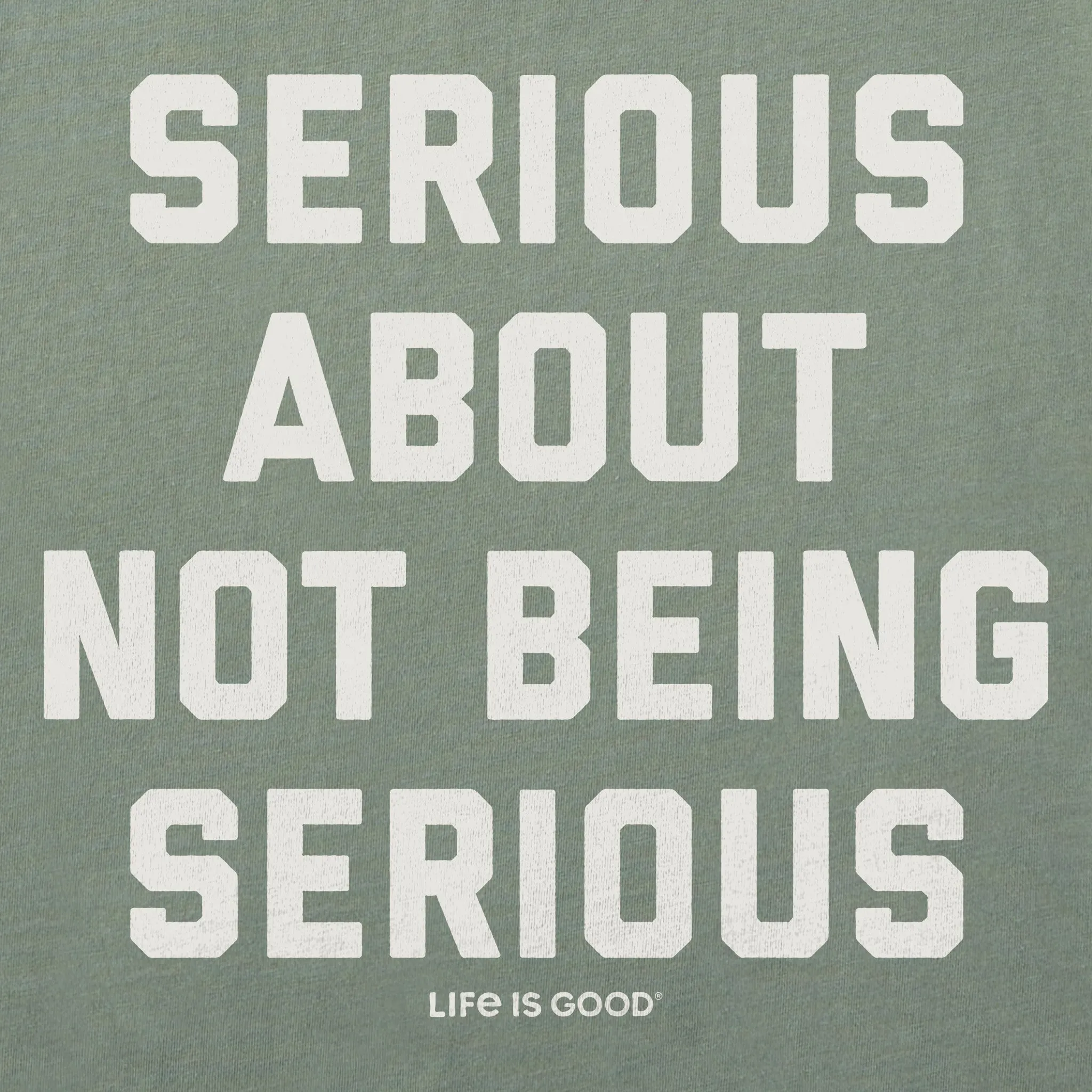 Women's Serious About Not Being Serious Short Sleeve Crusher Boxy Tee sold by Life is Good product image thumbnail 2