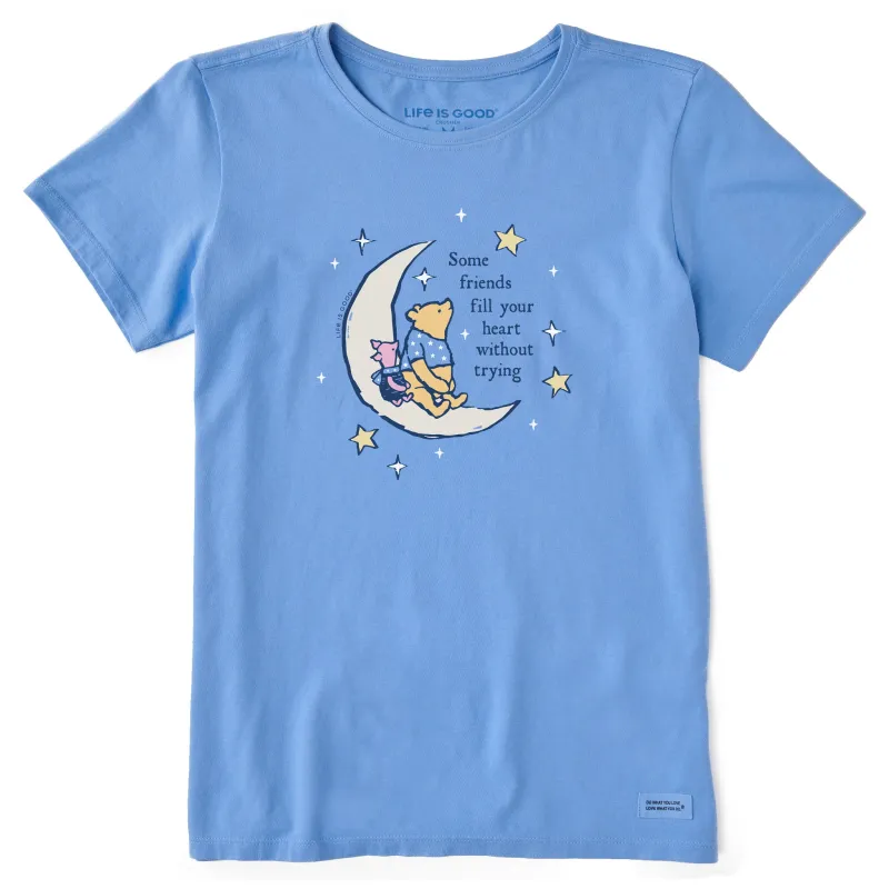 Women's Crescent Moon Winnie and P Short Sleeve Tee sold by Life is Good