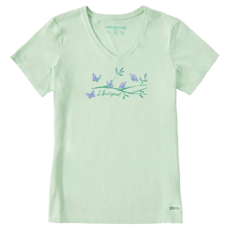 Women's Perch Nectar Short Sleeve Crusher Vee sold by Life is Good