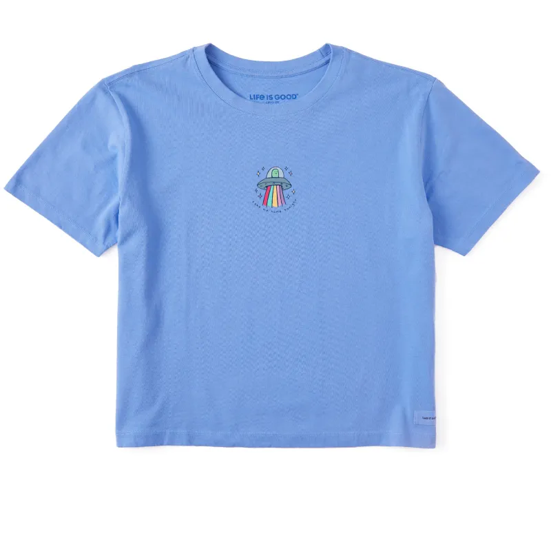 Women's Take Me Home Tonight UFO Short Sleeve Crusher Boxy Tee made by Life is Good