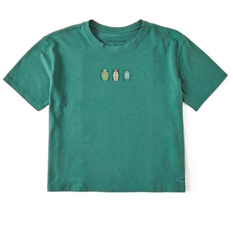 Women's 3 Beetles Short Sleeve Crusher Boxy Tee sold by Life is Good