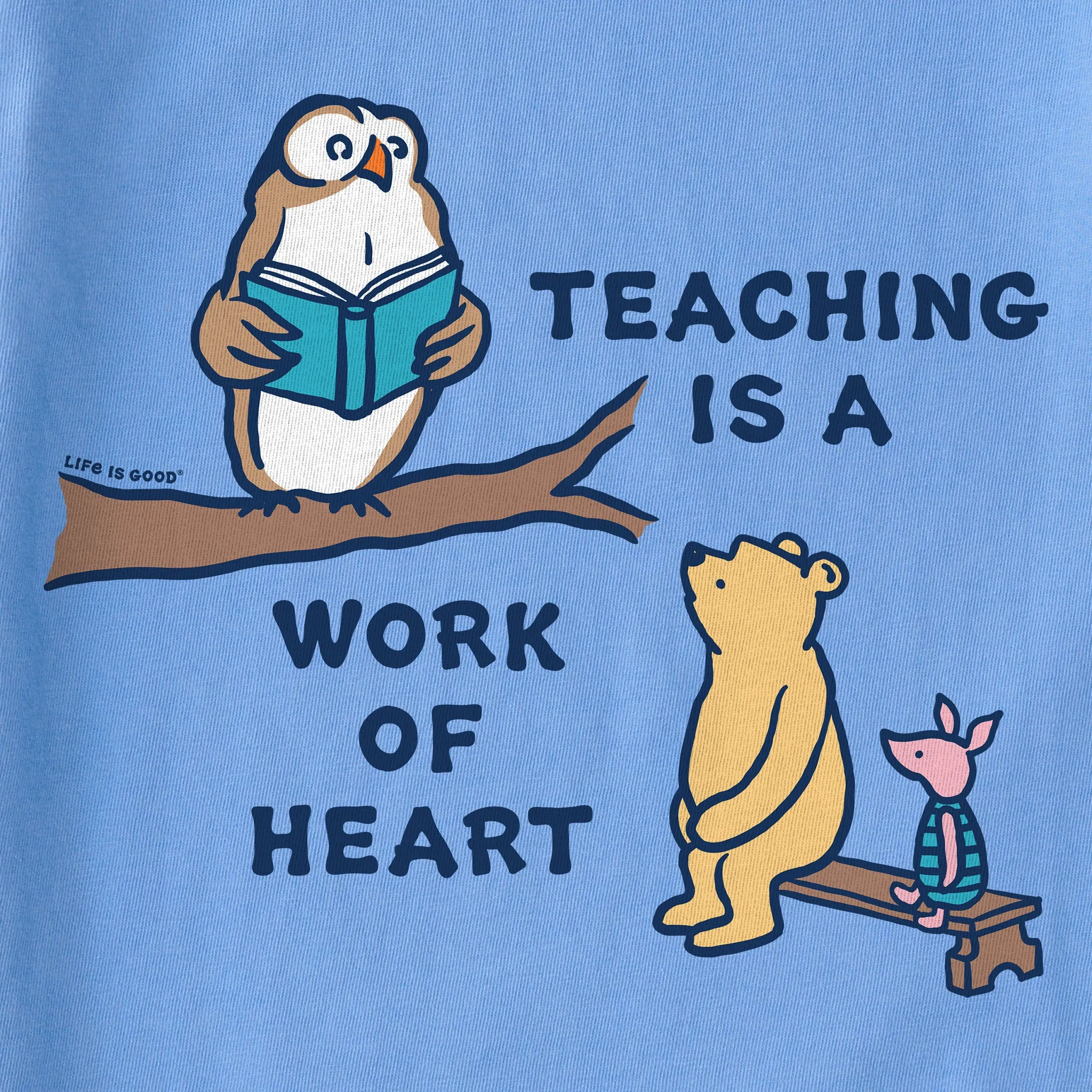 Women's Winnie & Owl Teaching is a Work of Heart Short Sleeve Tee sold by Life is Good product image thumbnail 4