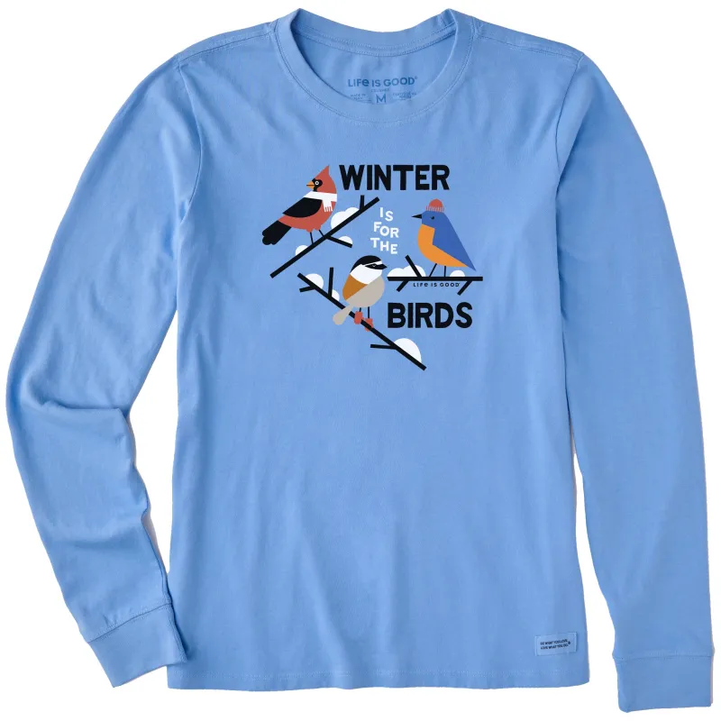 Women's Winter is for the Birds Long Sleeve Crusher Tee made by Life is Good