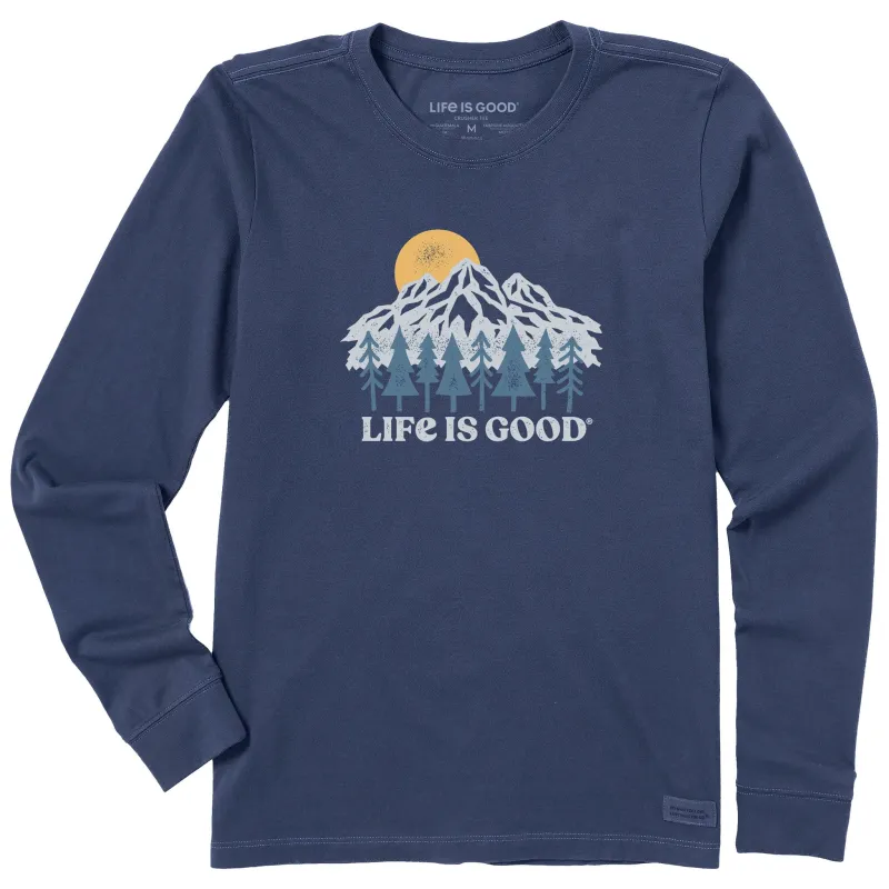 Women's Mountains and Trees Long Sleeve Crusher Tee made by Life is Good