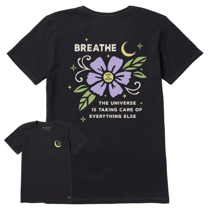 Women's Breathe Universe Flower Short Sleeve Tee sold by Life is Good