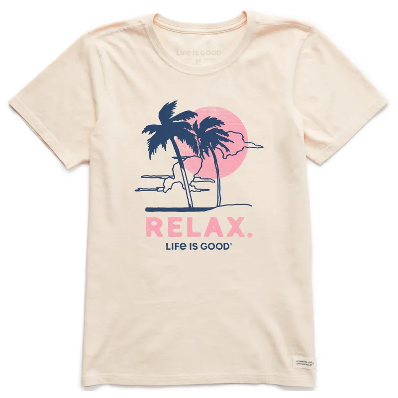 Women's Relax Palms Short Sleeve Crusher Tee made by Life is Good