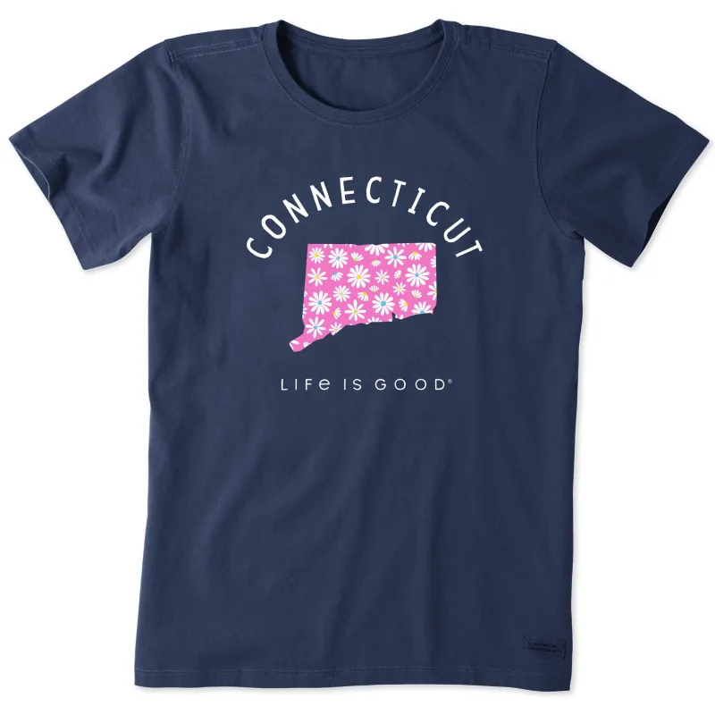 Women's Connecticut Daisies Short Sleeve Crusher Tee sold by Life is Good
