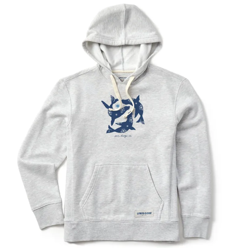 Women's Sea Lion Silhouettes Simply True Fleece Hoodie sold by Life is Good