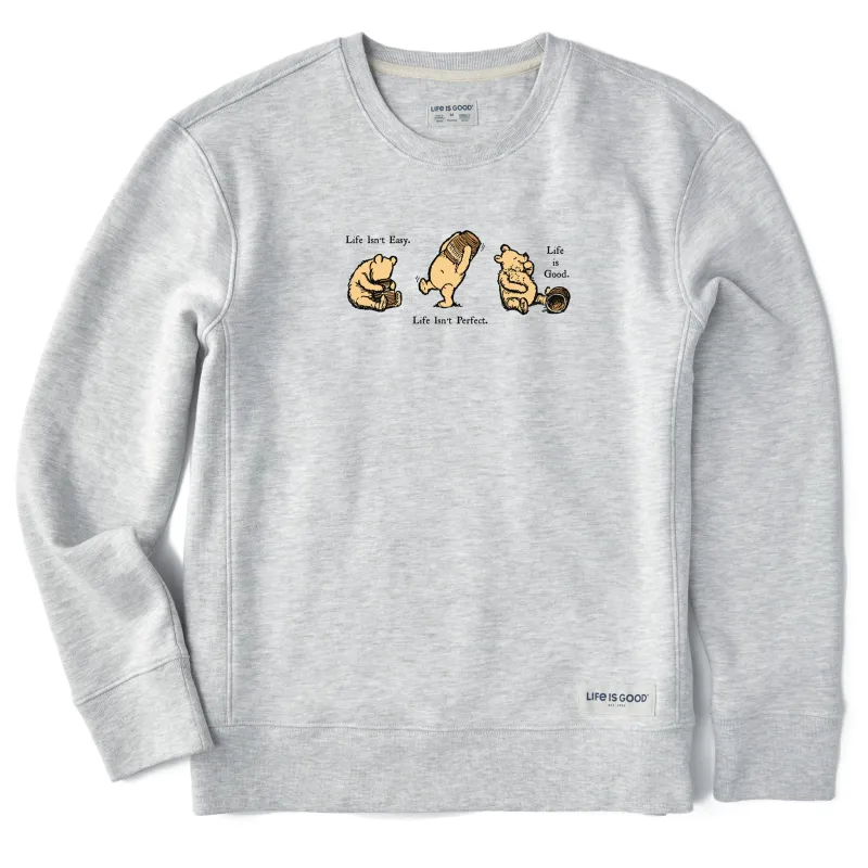 Women's Winnie Life isn't Easy Simply True Crew sold by Life is Good