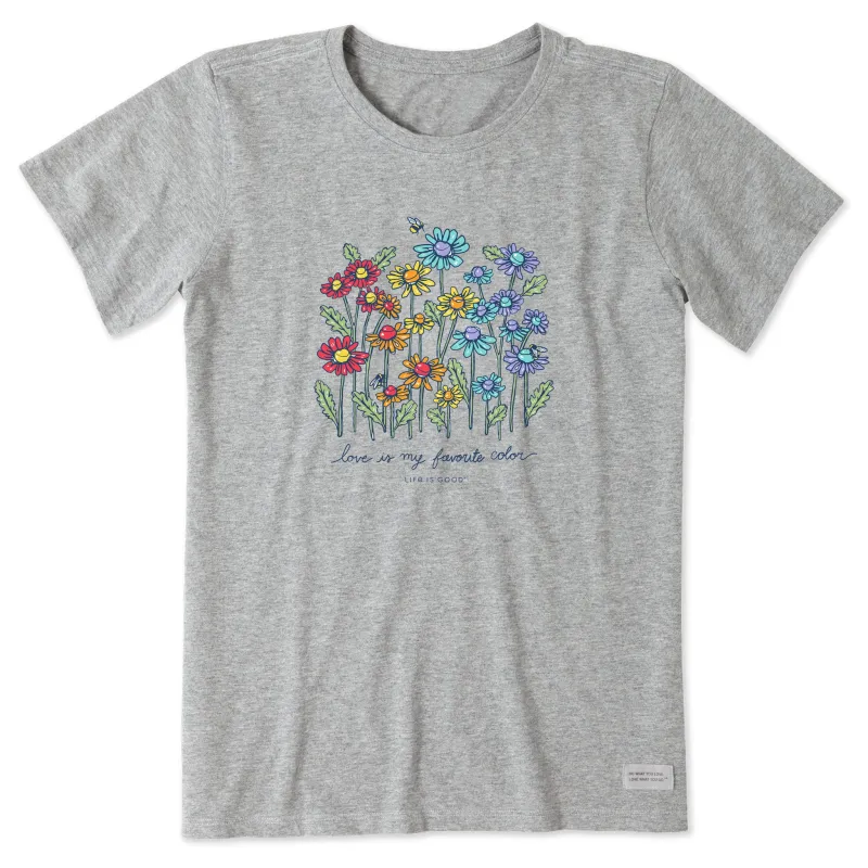 Women's Love Daisy Bee Short Sleeve Tee sold by Life is Good