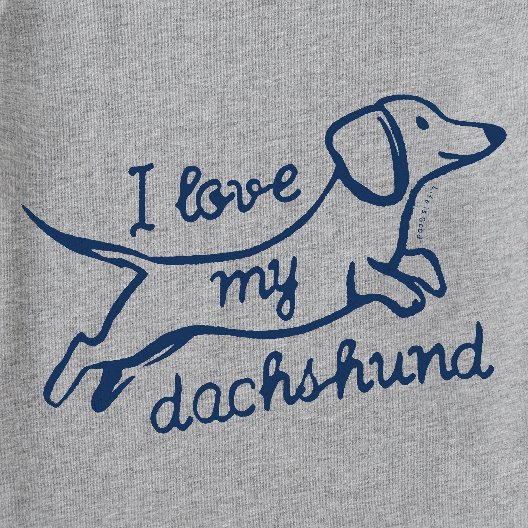 Women's I Love my Dachshund Short Sleeve Tee sold by Life is Good product image thumbnail 4