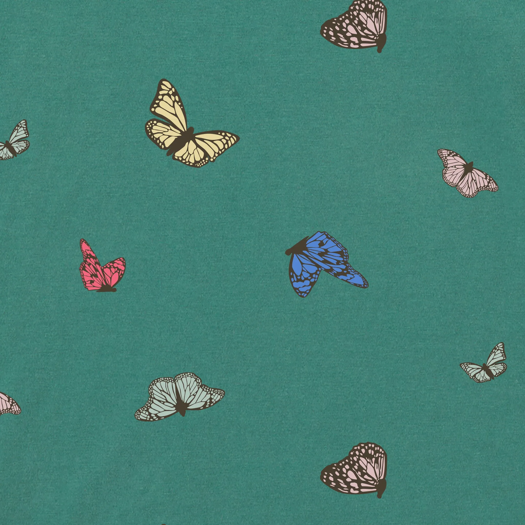 Women's Flying Butterfly Pattern Crusher-LITE Easy Vee sold by Life is Good product image thumbnail 2