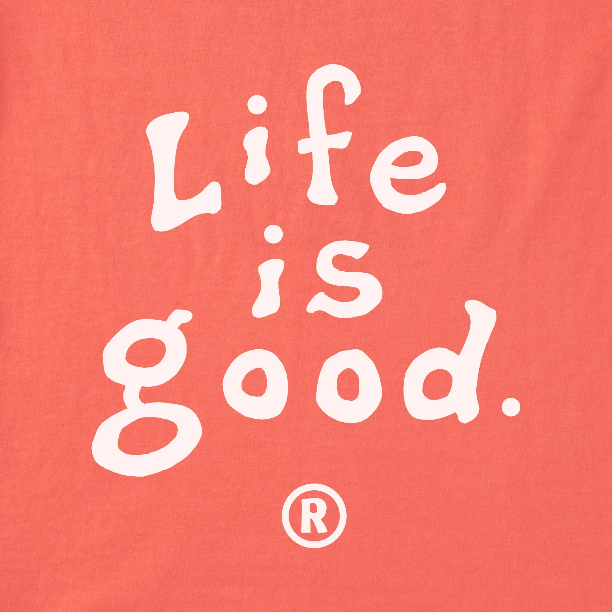 Women's LIG Vintage Wordmark Stacked Short Sleeve Crusher Tee sold by Life is Good product image thumbnail 2