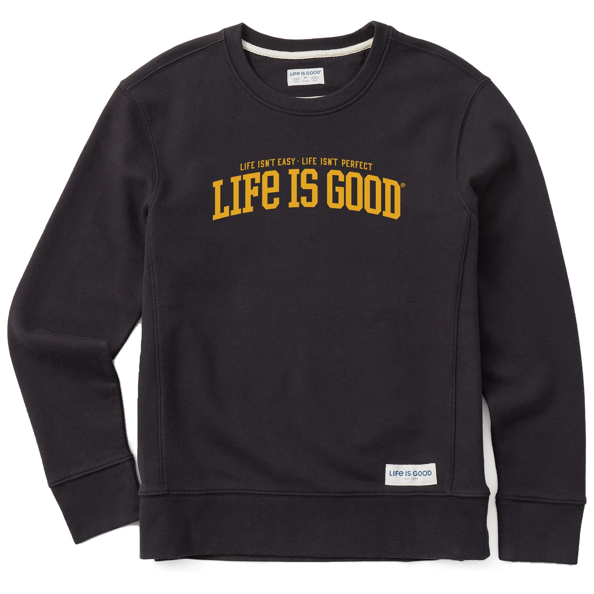 Women's Branded Athletic Life Isnt Easy Simply True Crew sold by Life is Good