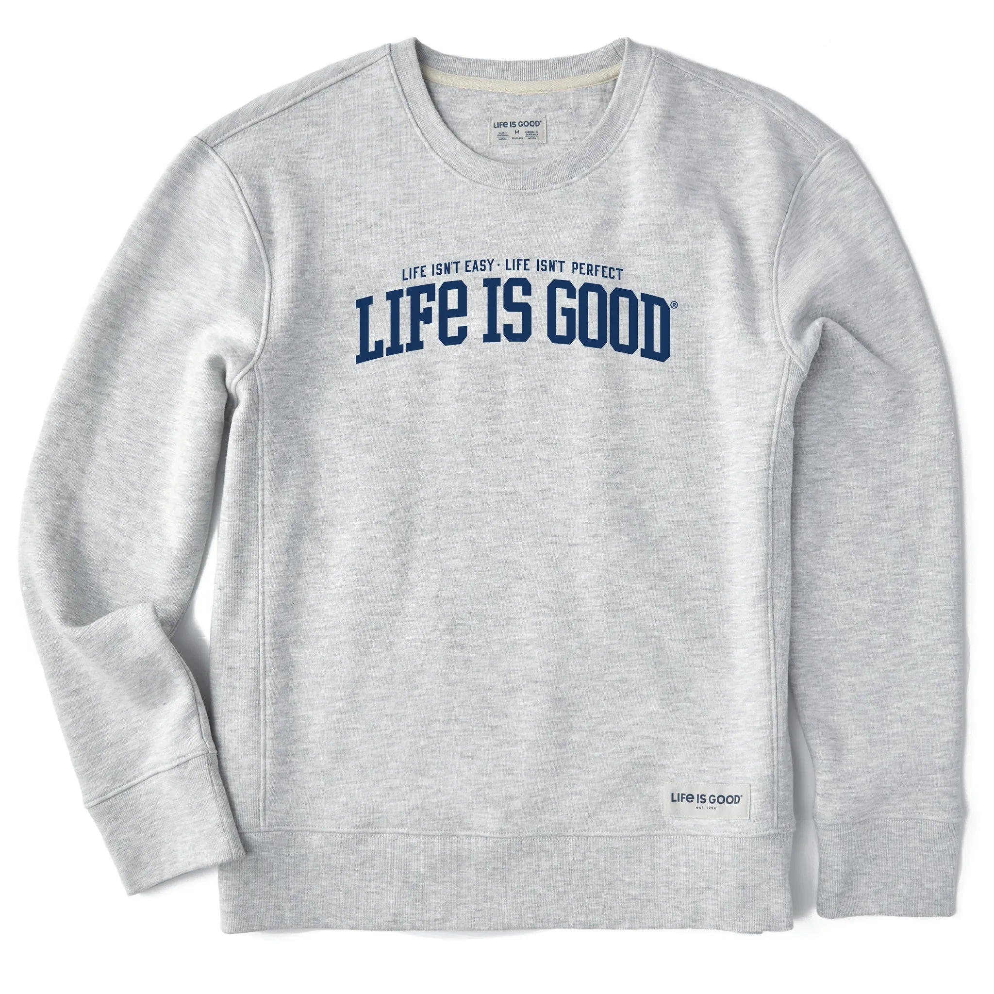 Women's Branded Athletic Life Isnt Easy Simply True Crew sold by Life is Good product image thumbnail 3