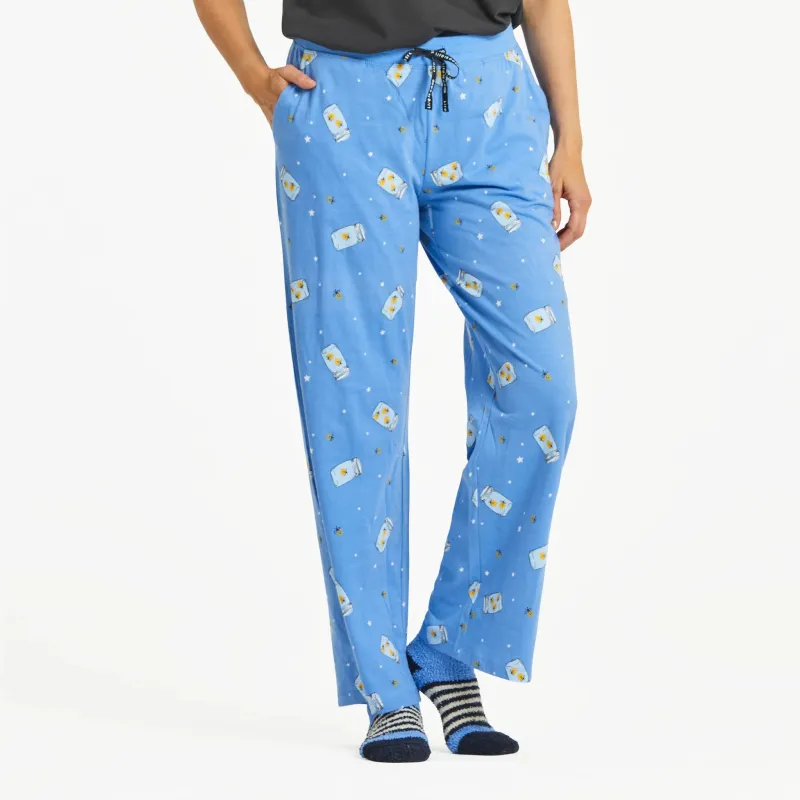 Women's Firefly Jar Pattern Snuggle Up Sleep Pant sold by Life is Good