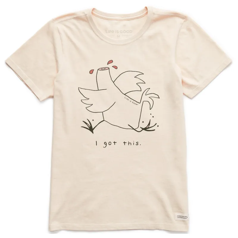Women's I Got This Chicken Short Sleeve Crusher Tee sold by Life is Good