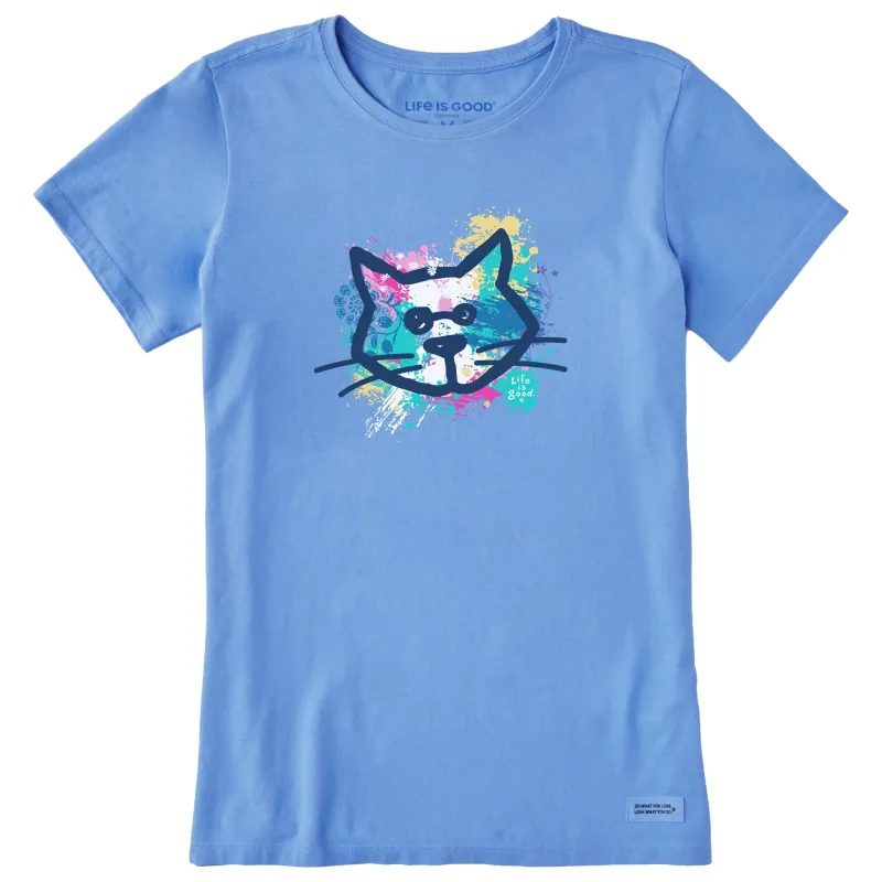 Women's Al Paint Pattern Short Sleeve Crusher Tee sold by Life is Good