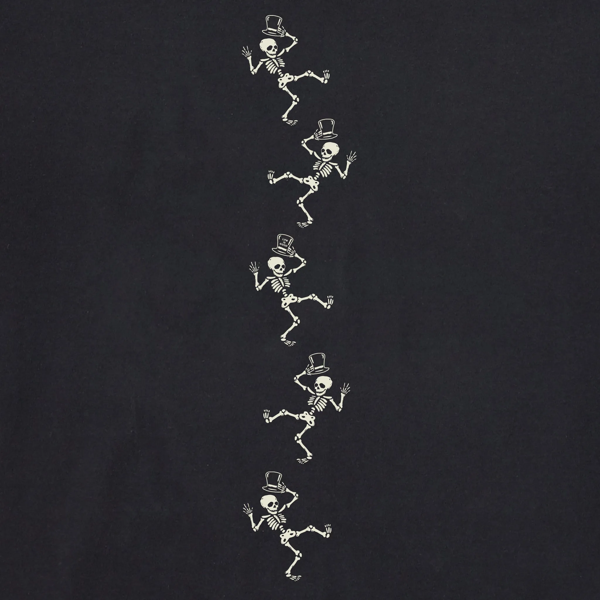 Women's Dancing Skeletons Long Sleeve Crusher Tee sold by Life is Good product image thumbnail 2