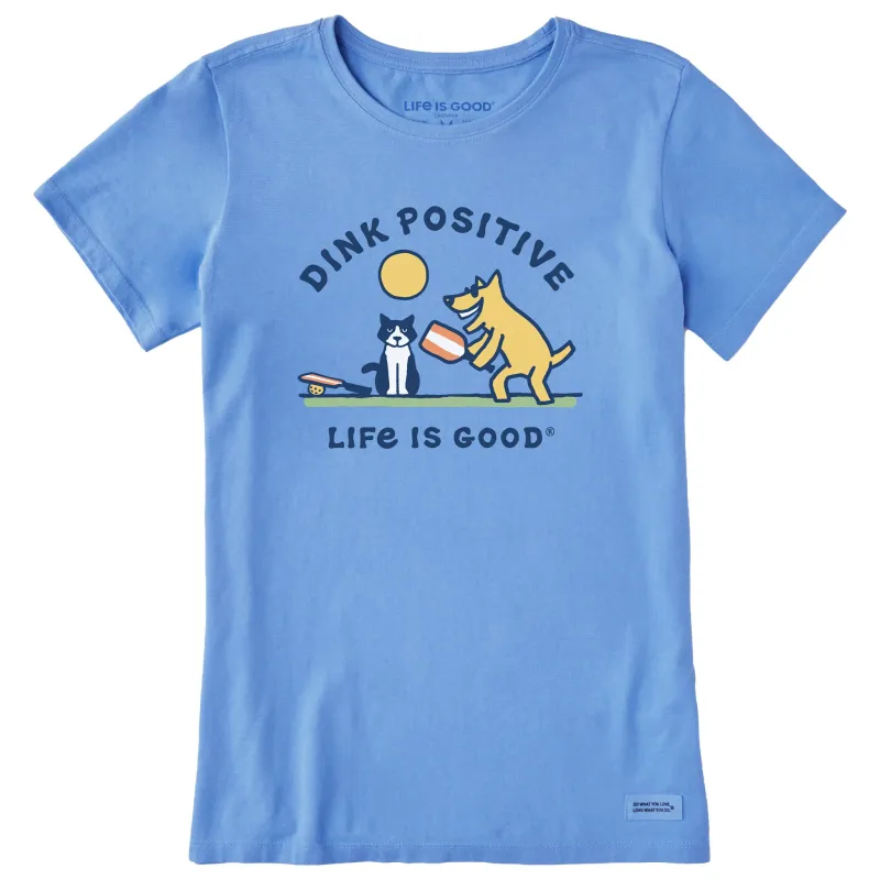 Women's Rocket & Tux Dink Positive Short Sleeve Tee sold by Life is Good