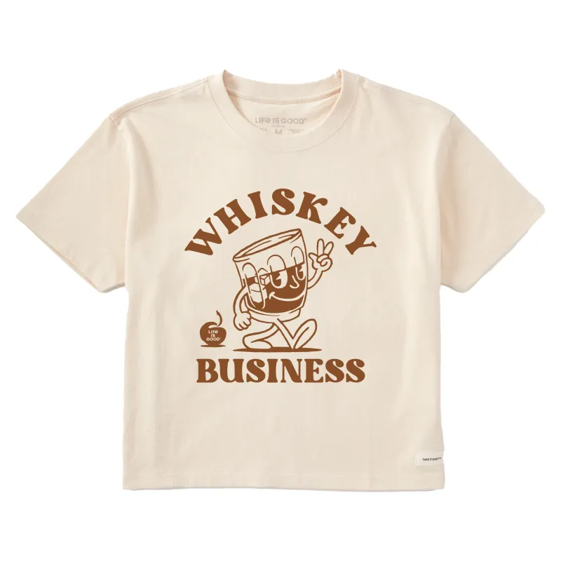Women's Whiskey Business Short Sleeve Crusher Boxy Tee sold by Life is Good