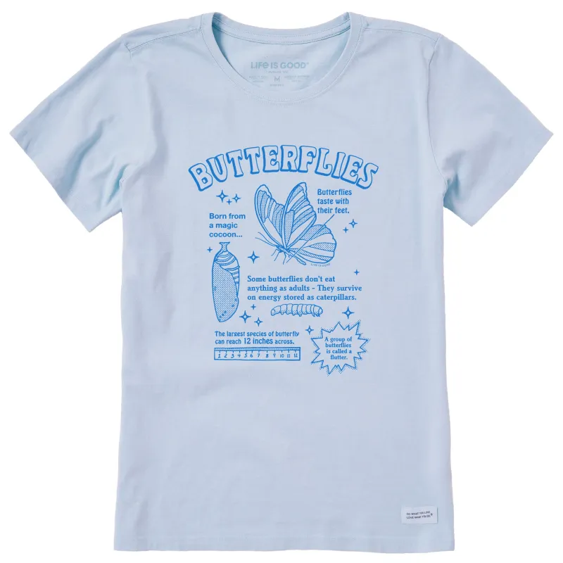 Women's Butterflies are Amazing Short Sleeve Crusher Tee sold by Life is Good