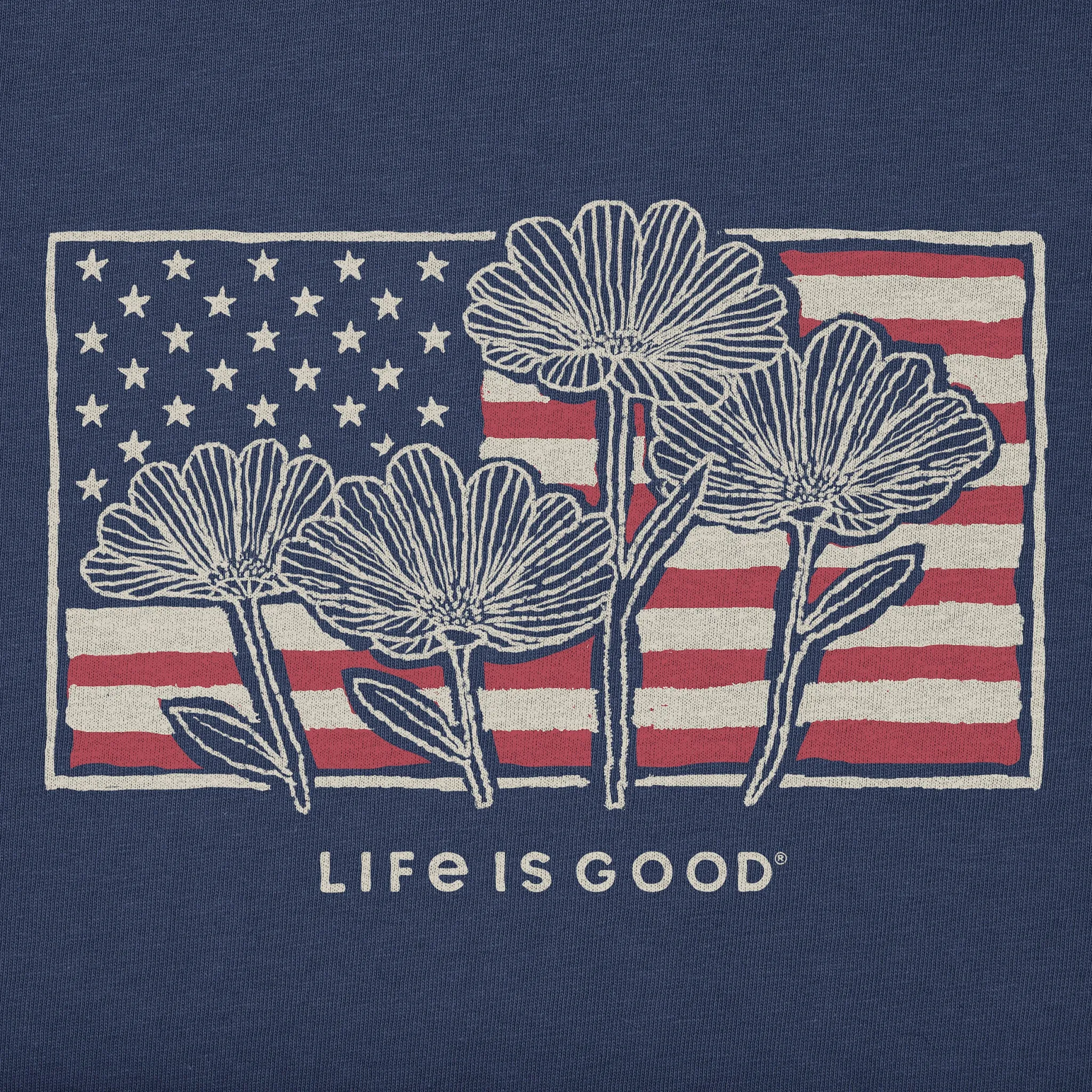 Women's Flower Flag Short Sleeve Tee sold by Life is Good product image thumbnail 2