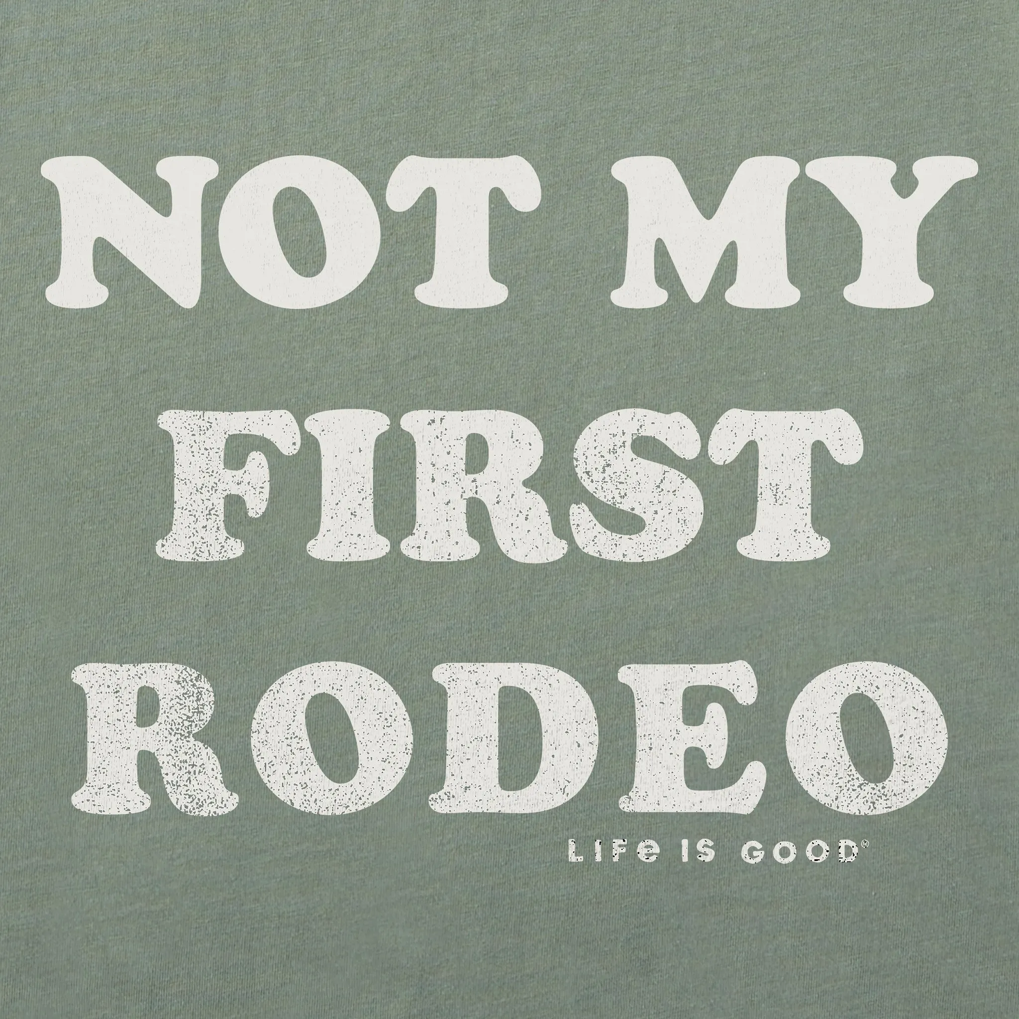 Women's Not My First Rodeo, At All Short Sleeve Crusher Boxy Tee sold by Life is Good product image thumbnail 4