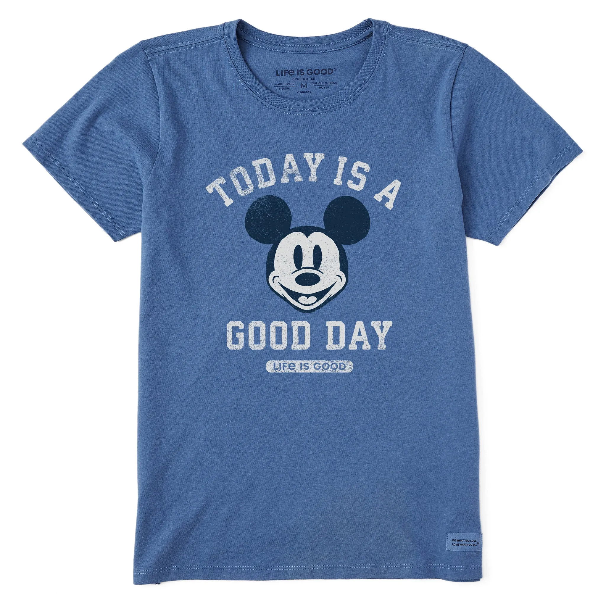 Women's Steamboat Willie Good Day Short Sleeve Tee sold by Life is Good product image thumbnail 5