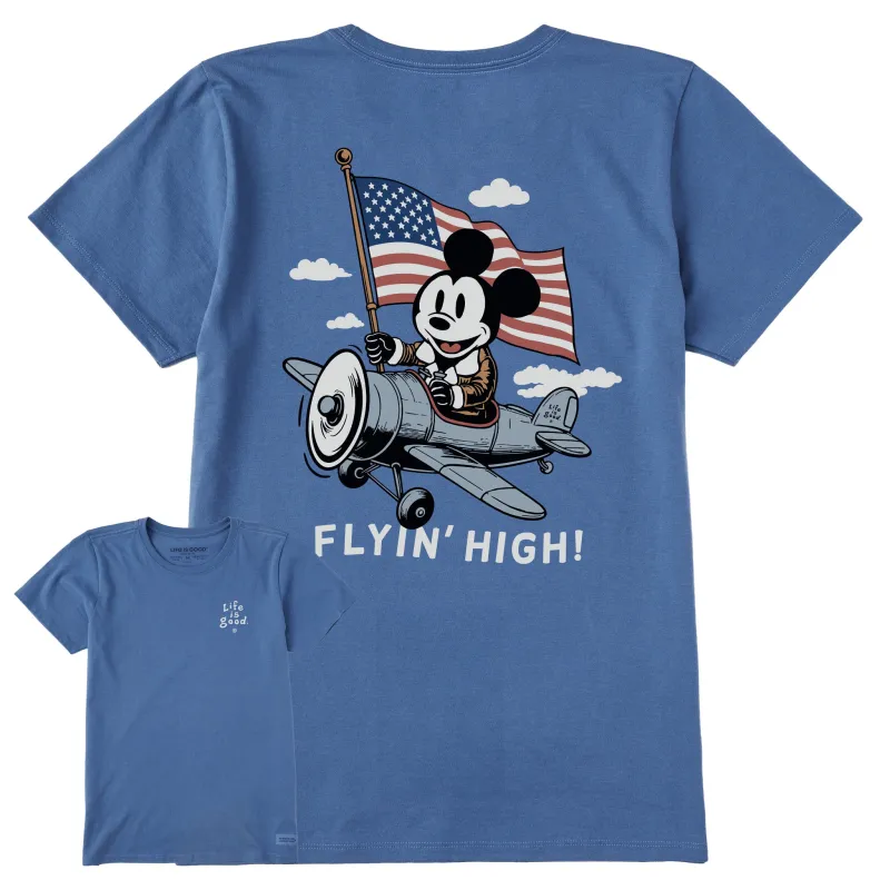 Women's Flyin' High Steamboat Willie Short Sleeve Tee sold by Life is Good