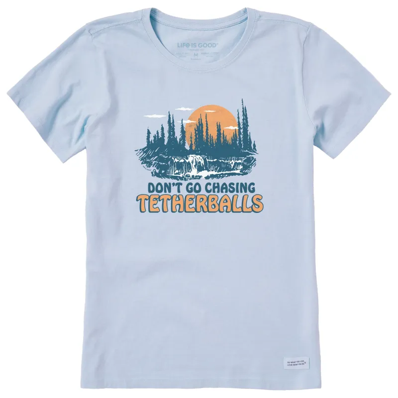 Women's Don't Go Chasing Tetherballs Short Sleeve Crusher Tee made by Life is Good