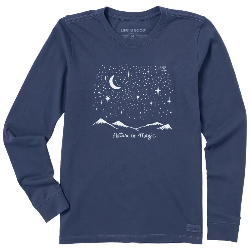 Women's Nature is Magic in the Mountains Long Sleeve Crusher Tee made by Life is Good