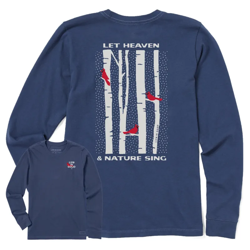 Women's Let Heaven and Nature Sing Long Sleeve Crusher Tee sold by Life is Good