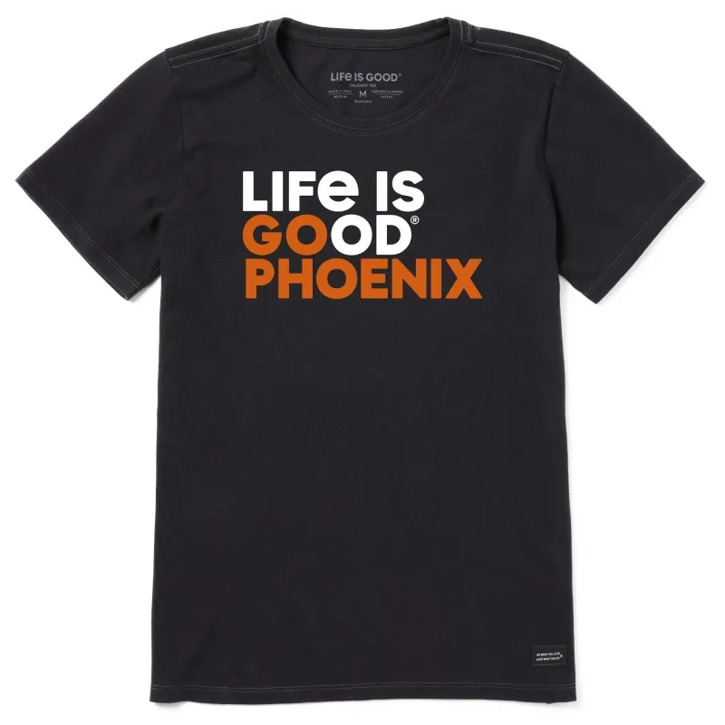 Women's Go Phoenix Short Sleeve Crusher Tee sold by Life is Good