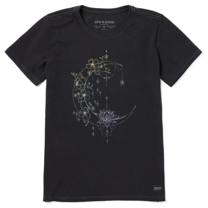 Women's Celestial Moonflower Short Sleeve Tee sold by Life is Good