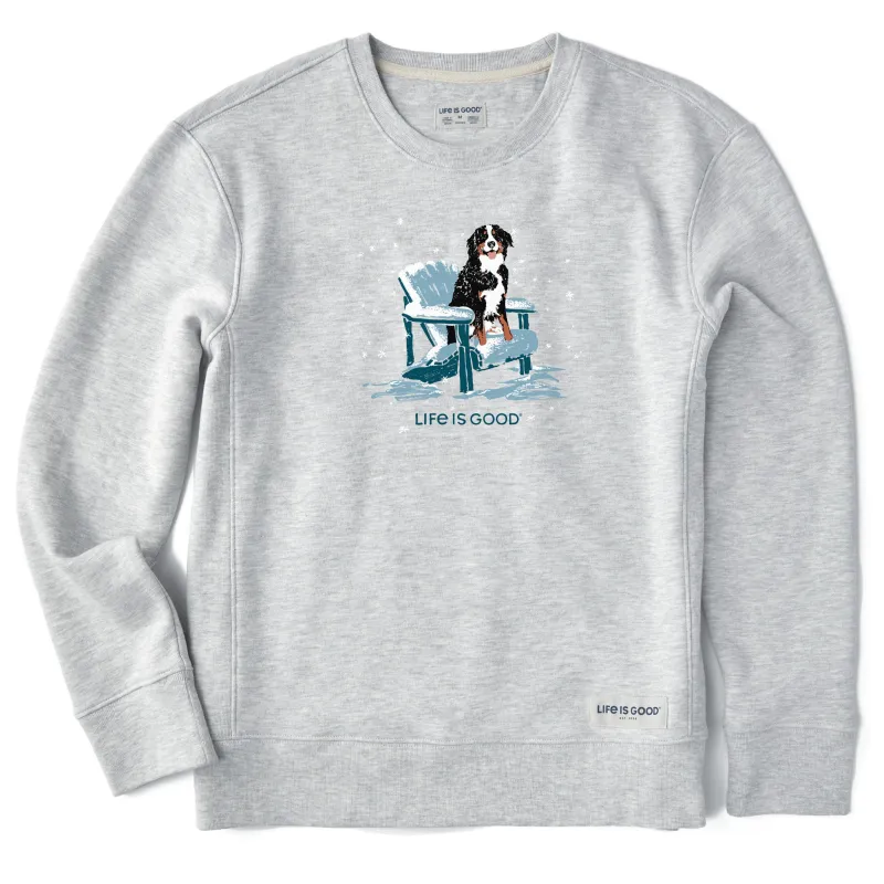 Women's Snowy Adirondack Bernese Simply True Crew sold by Life is Good