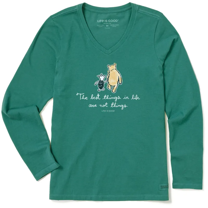Women's Winnie Best Things Long Sleeve Crusher Vee made by Life is Good