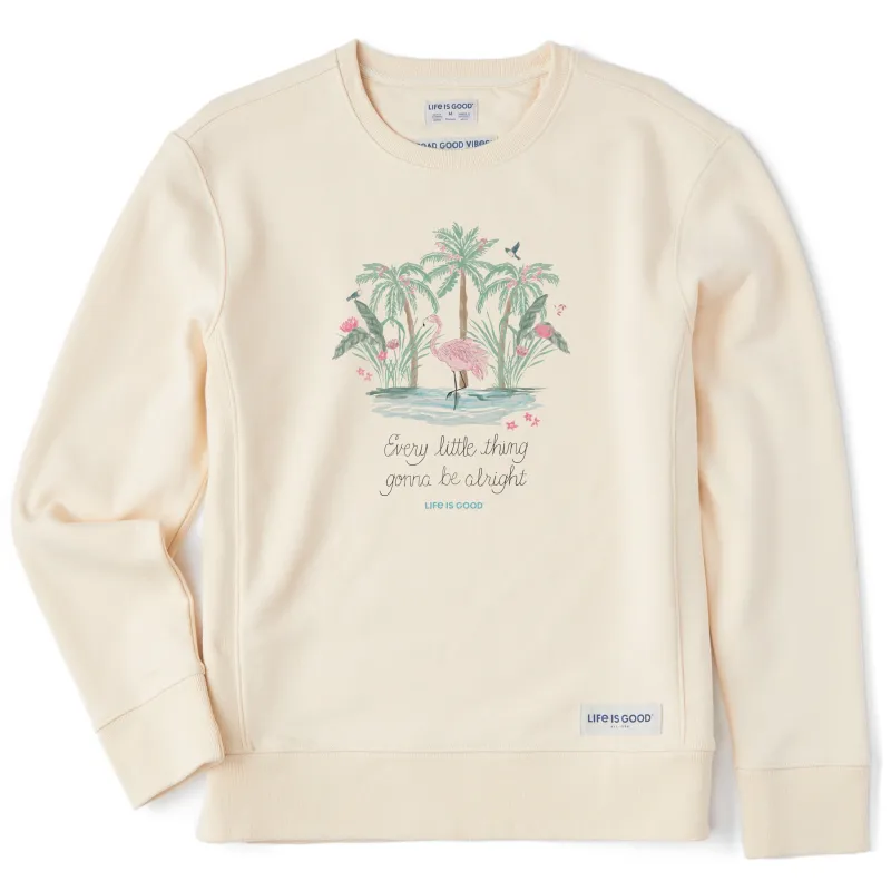 Women's Every Little Thing Flamingo Simply True Crew sold by Life is Good