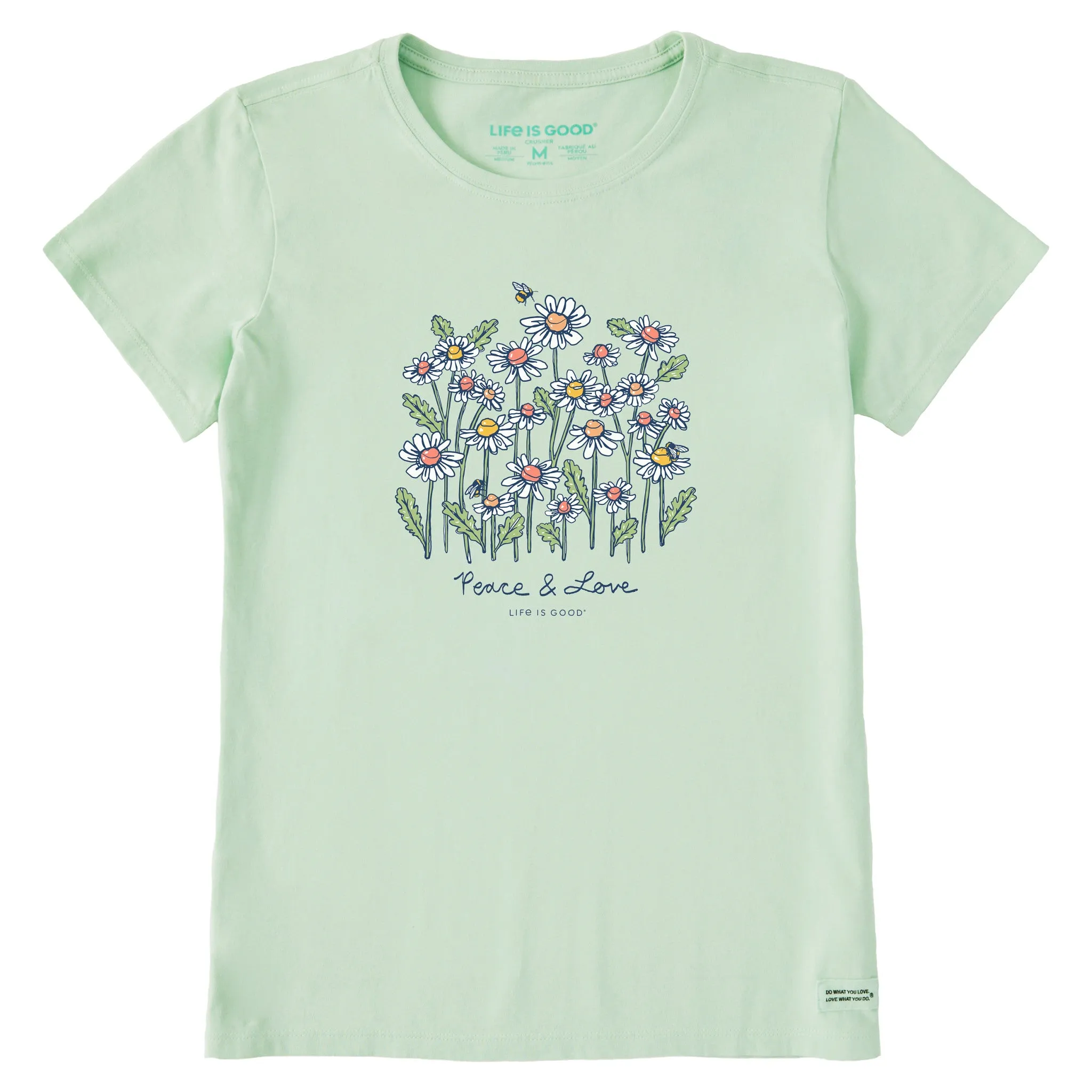 Women's Peace and Love Daisy Bee Short Sleeve Tee sold by Life is Good product image thumbnail 5