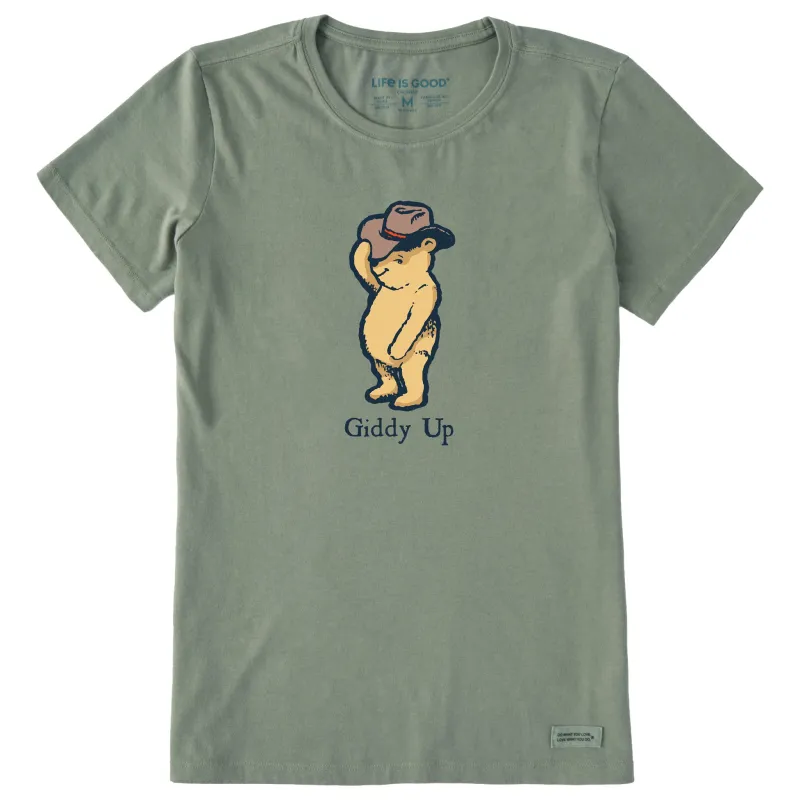 Women's Giddy Up Winnie Short Sleeve Crusher Tee sold by Life is Good