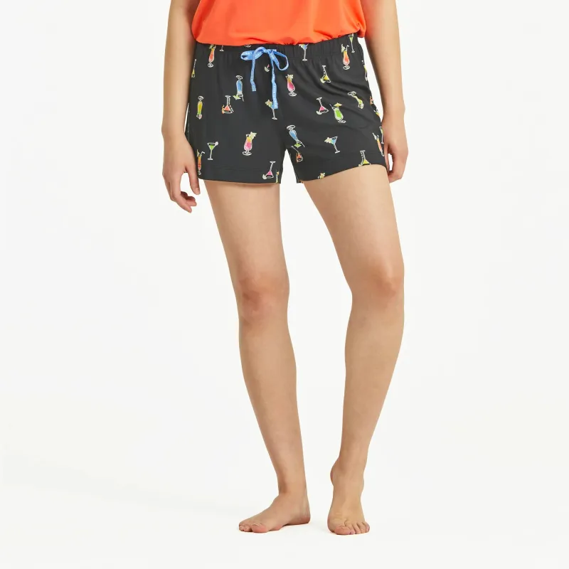 Women's Martini and Cocktail Pattern Lightweight Sleep Short sold by Life is Good